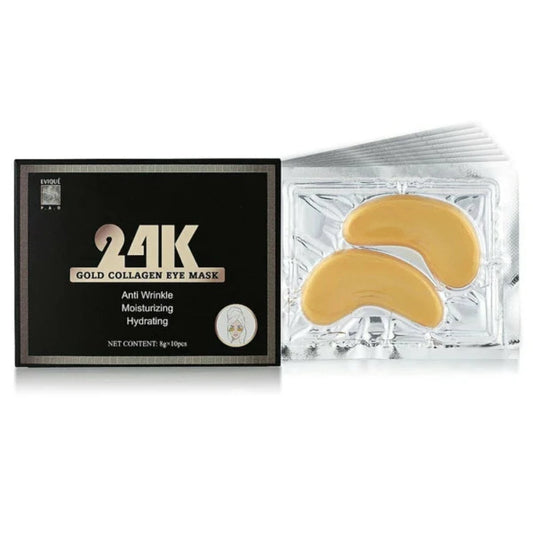 Evique 24k Gold Collagen eye mask Natural Under Eye Gel Patches