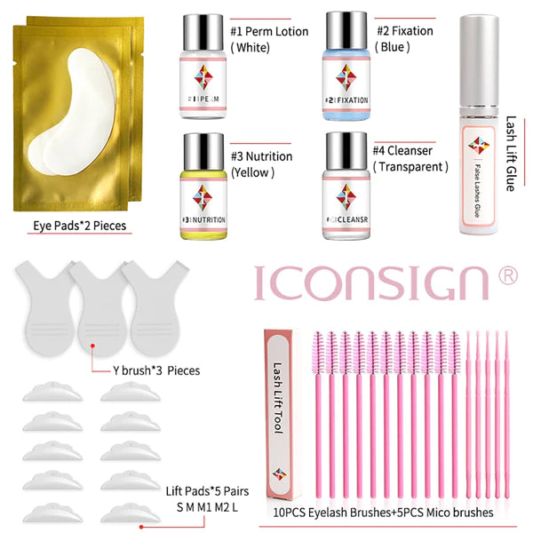 Iconsign Lash Lift Kit Eyebrow Lamination Kit Eyelash Perm Brow - Evique