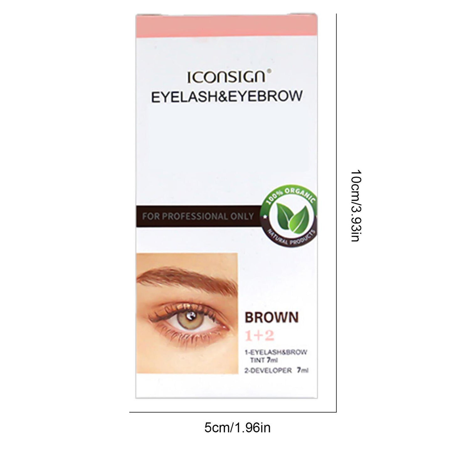2 in 1 Tint Kit, Professional Semi-Permanent Eyelash & Eyebrow Kit, Lasting for 6 Weeks DIY Hair Dying for Salon Home Use 7ml - Evique