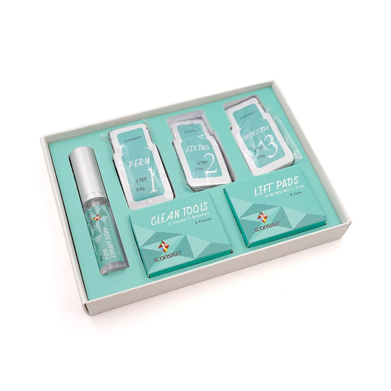Iconsign Lash Lift Kit Sachets – DIY Eyelash Perm (10–15 Uses - Evique