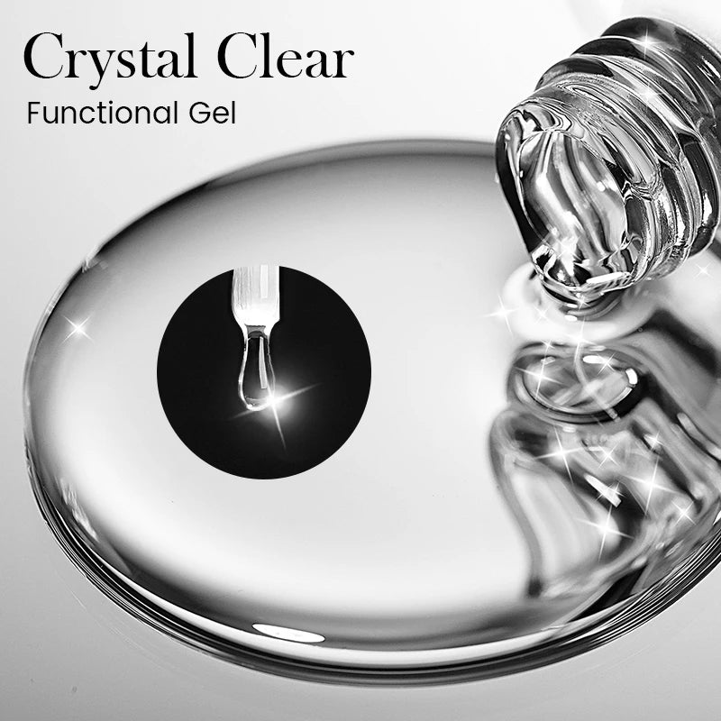 BORN PRETTY Clear Base & Top Coat Gel 10ml – UV/LED Long Wear - Evique