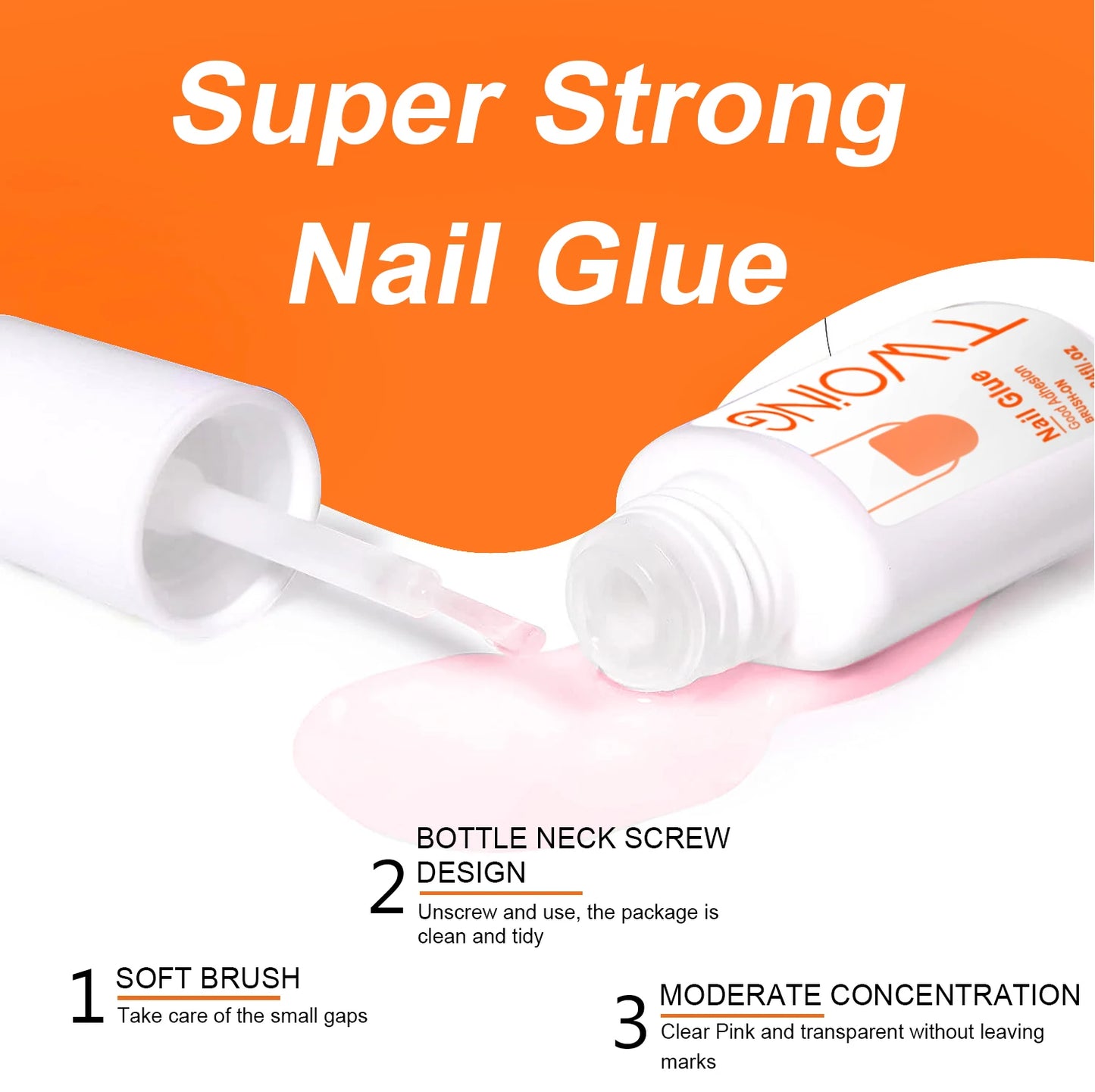 7g Super Strong Nail Glue for Acrylic & Press-On Nails - Long-Lasting Adhesion - Evique