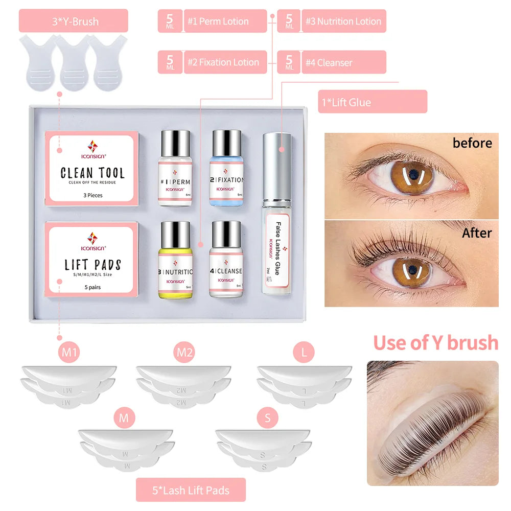 Lash Lift Kit – Eyelash Perming Set for Salon or Home Use | Long-Lasting Curl
