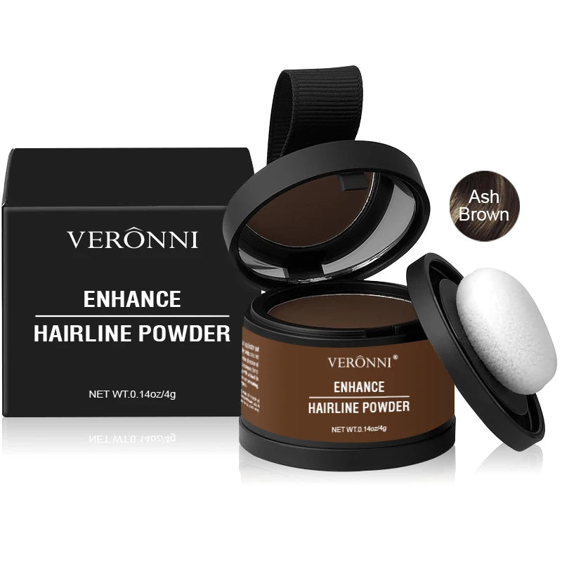 Evique hairline powder compact case with mirror and puff