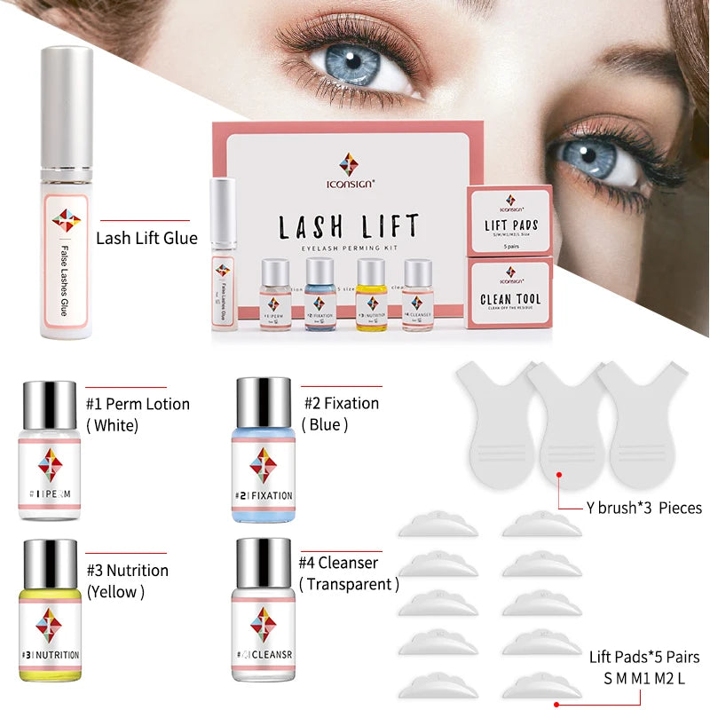 Lash Lift Kit – Eyelash Perming Set for Salon or Home Use | Long-Lasting Curl