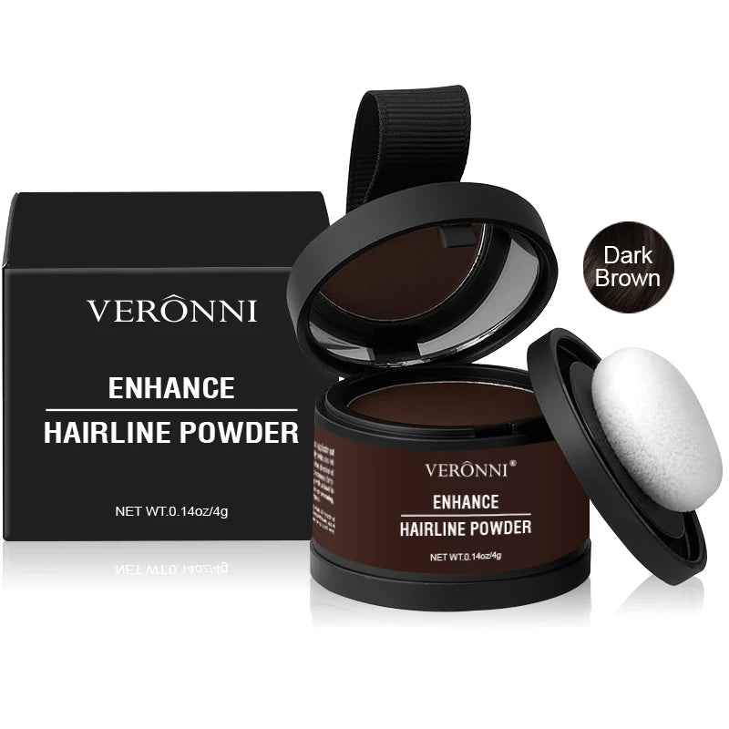Evique hairline powder compact case with mirror and puff