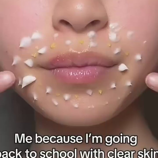 Demonstration of celimax Pore and Dark Spot Brightening Cream applied on face for clear skin